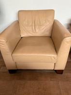 Lederen fauteuil, Huis en Inrichting, Fauteuils, Gebruikt, 75 tot 100 cm, Leer, 75 tot 100 cm