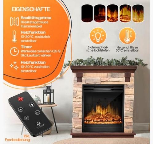 nieuwe elektrische haard met schouw, Huis en Inrichting, Kachels, Nieuw, Overige soorten, Elektrisch, Ophalen of Verzenden