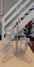 Kerstboompje met 4 Waxinelichtjes, Ophalen of Verzenden, Zo goed als nieuw, Metaal, Minder dan 25 cm