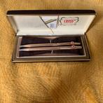 Vintage Cross 1/20 14 kt Gold Pen & Pencil Set in Original B, Verzamelen, Pennenset, Gebruikt, Cross, Ophalen of Verzenden