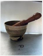 Tibetaanse Klankschaal met Klopper en Kussen Set Compleet, Ophalen of Verzenden