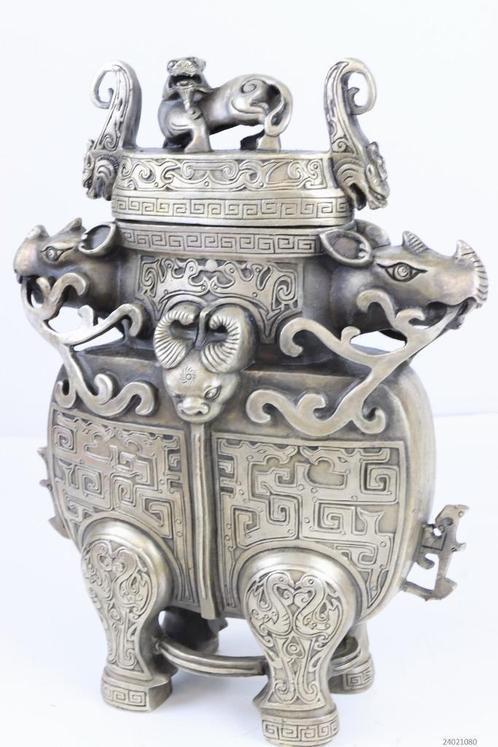 Container - wijncontainer - Zilverbrons, Antiek en Kunst, Antiek | Koper en Brons, Brons, Ophalen of Verzenden