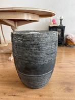 Ijzeren ton/ bijzettafel, Ophalen of Verzenden, Zo goed als nieuw, Rond, Overige materialen