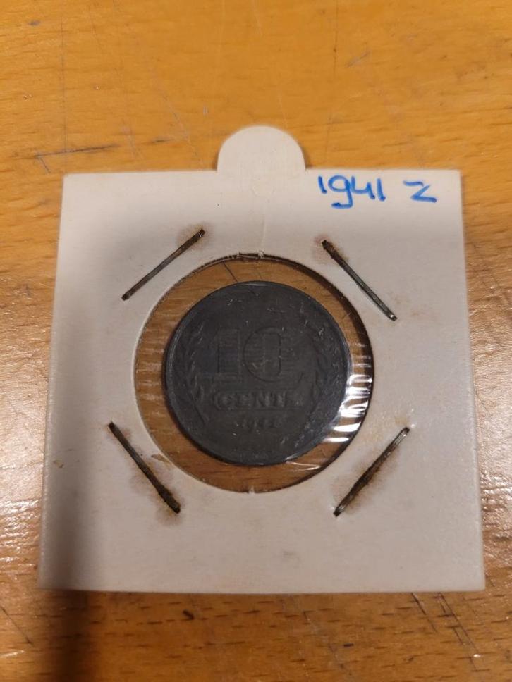 10 Cent 1941 - Wilhelmina, Postzegels en Munten, Munten | Nederland, Losse munt, 10 cent, Koningin Wilhelmina, Ophalen of Verzenden