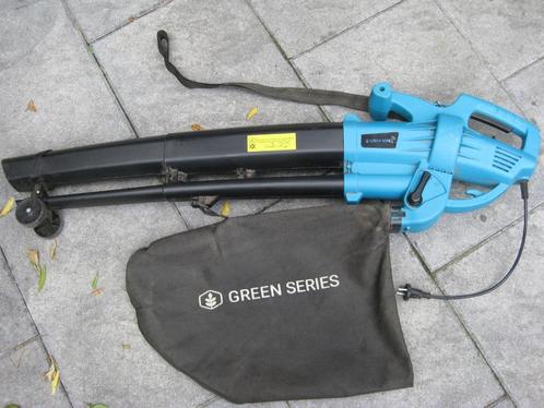 Bladblazer/Zuiger, Tuin en Terras, Bladblazers, Gebruikt, Handgedragen, Elektrisch, Met opvangzak, Met versnipperfunctie, Met neuswiel