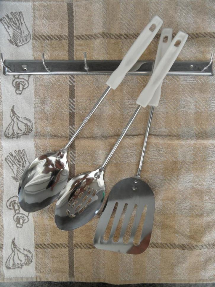 keukenrek met 3x opscheplepel - 4 delig, Huis en Inrichting, Keuken | Keukenbenodigdheden, Nieuw, Verzenden