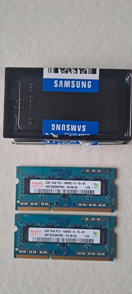 SKHynix 4GB (2x2GB) DDR3 SO-DIMM Laptop Geheugen, Computers en Software, RAM geheugen, Gebruikt, Laptop, 4 GB, DDR3, Ophalen of Verzenden