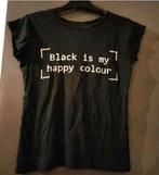 T-shirt maat S, Zwart, Ophalen of Verzenden, Zo goed als nieuw, Korte mouw
