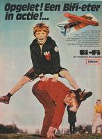 Retro reclame 1970 Zwan Bi-Fi worstjes bokjespringen jongetj, Verzamelen, Verzenden, Overige typen