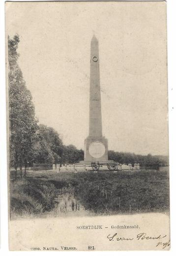 Soestdijk, Gedenknaald. Uitg. Nauta 881 beschikbaar voor biedingen