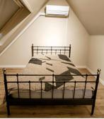 Ikea Svelvik 160x200 compleet met verstelbare lattenbodems., Ophalen, Zwart, Tweepersoons, Zo goed als nieuw