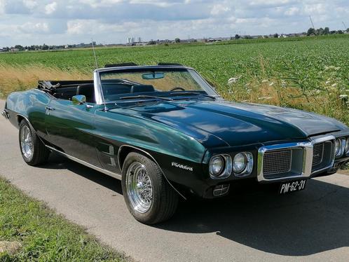 1969 Pontiac Firebird Convertible V8 Aut, Auto's, Oldtimers, Bedrijf, Chevrolet, Benzine, Cabriolet, Automaat, Groen, Zwart, Ophalen