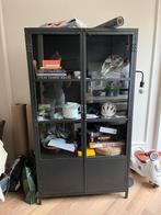 Vitrinekast, Huis en Inrichting, Kasten | Vitrinekasten, Ophalen, 100 tot 150 cm, Metaal, 25 tot 50 cm