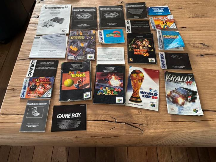 Nintendo handleidingen boekjes, Spelcomputers en Games, Games | Nintendo Game Boy, Gebruikt, Avontuur en Actie, 1 speler, Vanaf 3 jaar