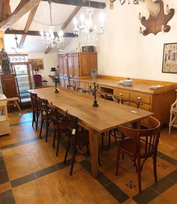 handgemaakte lange eettafel  320 cm lang  94 cm breed beschikbaar voor biedingen