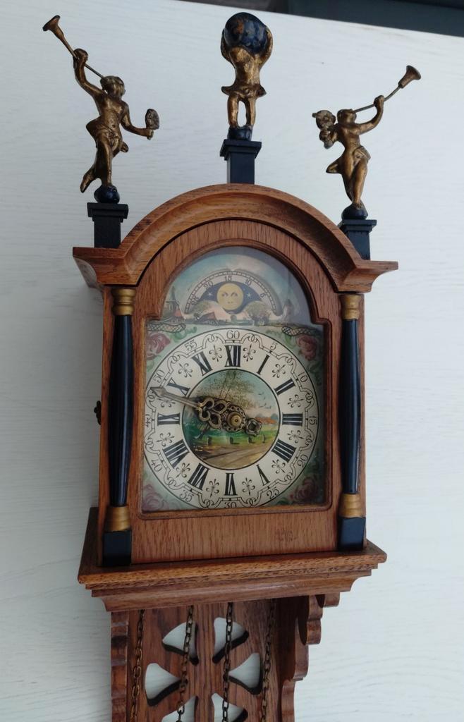 Authentieke Zaanse Klok met Figuren, Antiek en Kunst, Antiek | Klokken, Ophalen
