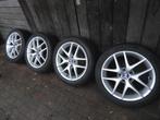 Saab 9-3,9-5 alu velgen origineel met zomerbanden 17 inch, Auto-onderdelen, Banden en Velgen, Ophalen, Gebruikt, Banden en Velgen