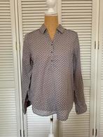 Grijze blouse met witte print maat 38, Maat 38/40 (M), Boetiek, Ophalen of Verzenden, Zo goed als nieuw