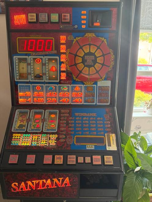 TE KOOP SANTANA, Verzamelen, Automaten | Gokkasten en Fruitautomaten, Zo goed als nieuw, Euro, Met sleutels, Ophalen