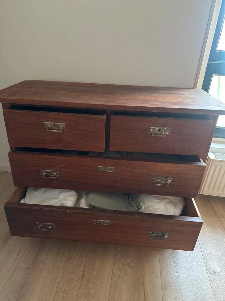 Brocante Zweedse ladekast - Stevig en ruim, Huis en Inrichting, Kasten | Ladekasten, Gebruikt, Minder dan 100 cm, 100 tot 150 cm