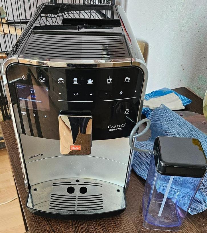 Melitta Barista TS Smart F830 - koffiemachine, Witgoed en Apparatuur, Koffiezetapparaten, Refurbished, Gemalen koffie, Koffiebonen