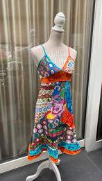 Kleurrijke zomerse jurk - maat S, Gedragen, Ophalen of Verzenden, Maat 36 (S), Overige kleuren