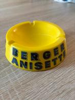 Gele Franse vintage reclame asbak Anisette Berger, Ophalen of Verzenden, Gebruikt, Asbak