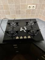 Gas op Glas Kookplaat Indesit PR642/I(BK), Witgoed en Apparatuur, Kookplaten, Ophalen, Gebruikt, 4 kookzones, Inbouw