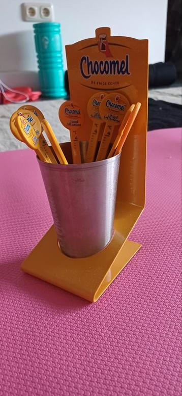 chocomel-lepel-standaard, geel, metaal, nieuw beschikbaar voor biedingen