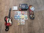 Nintendo Wii complete set (Zwarte uitvoering), Ophalen of Verzenden, Zo goed als nieuw, Met 2 controllers, Met stuurtje