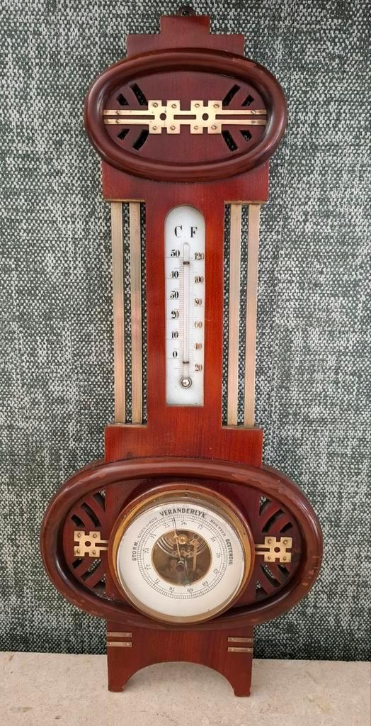 Nederlandse Art Deco Barometer, Audio, Tv en Foto, Weerstations en Barometers, Verzenden