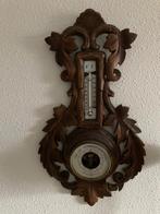 Antieke barometer bewerkt hout, Antiek en Kunst, Antiek | Overige Antiek, Ophalen of Verzenden