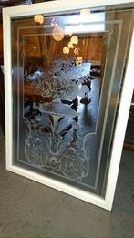 Antiek raam met een mooie geëtste voorstelling 89 x 67 cm, Antiek en Kunst, Ophalen