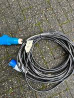Verlengkabel caravan met CEE stekkers 13,5 meter, Caravans en Kamperen, Caravan accessoires, Ophalen, Zo goed als nieuw