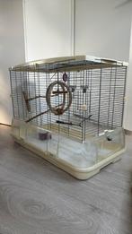 Grote stevige witte vogelkooi, Dieren en Toebehoren, Ophalen, Gebruikt, Metaal, Vogelkooi