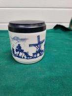 -	opaline pot met deksel, Verzamelen, Ophalen of Verzenden