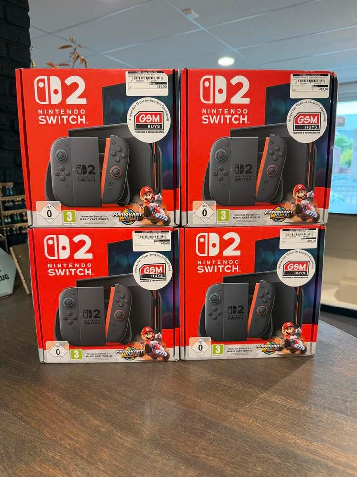 Nintendo Switch 2 + Mario Kart World - Nieuw!, Spelcomputers en Games, Games | Nintendo Switch, Nieuw, Racen en Vliegen, 3 spelers of meer