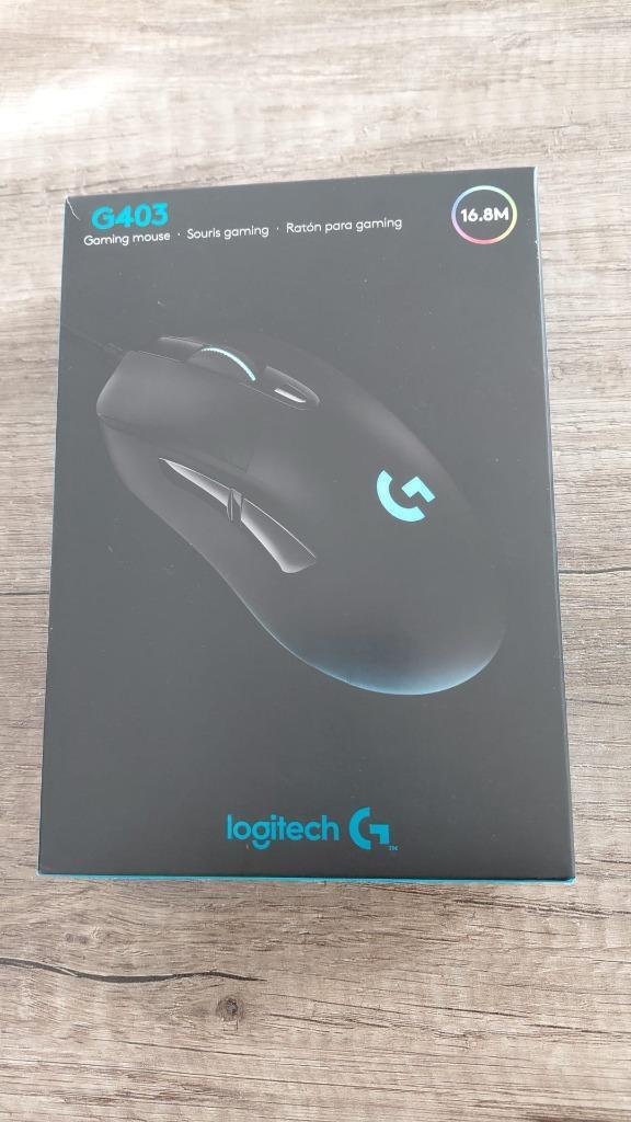 Logitech G403 Gaming Muis, Computers en Software, Muizen, Gebruikt, Muis, Rechtshandig, Bedraad, Gaming muis, Ophalen of Verzenden
