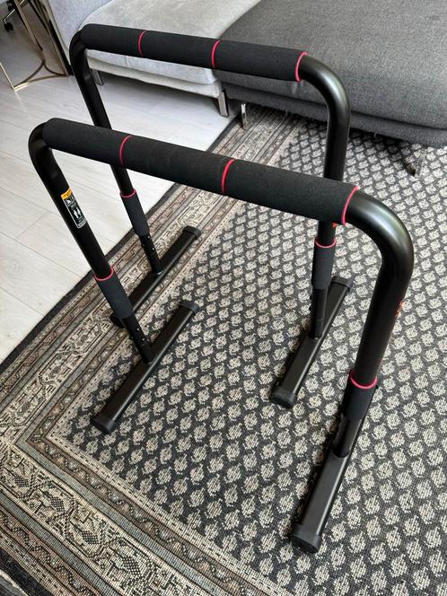 Domyos Dip Bars Trainingstoestel 100, Sport en Fitness, Fitnessapparatuur, Gebruikt, Overige typen, Armen, Metaal, Ophalen