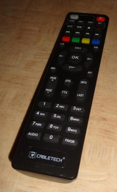 Afstandsbediening Cabletech Dekoder DVB-T2 H.265 HEVC, Audio, Tv en Foto, Afstandsbedieningen, Zo goed als nieuw, Origineel, Ophalen of Verzenden
