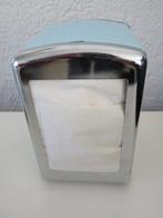 Servettenhouder metaal blauw nieuw + servetten, Ophalen of Verzenden, Nieuw