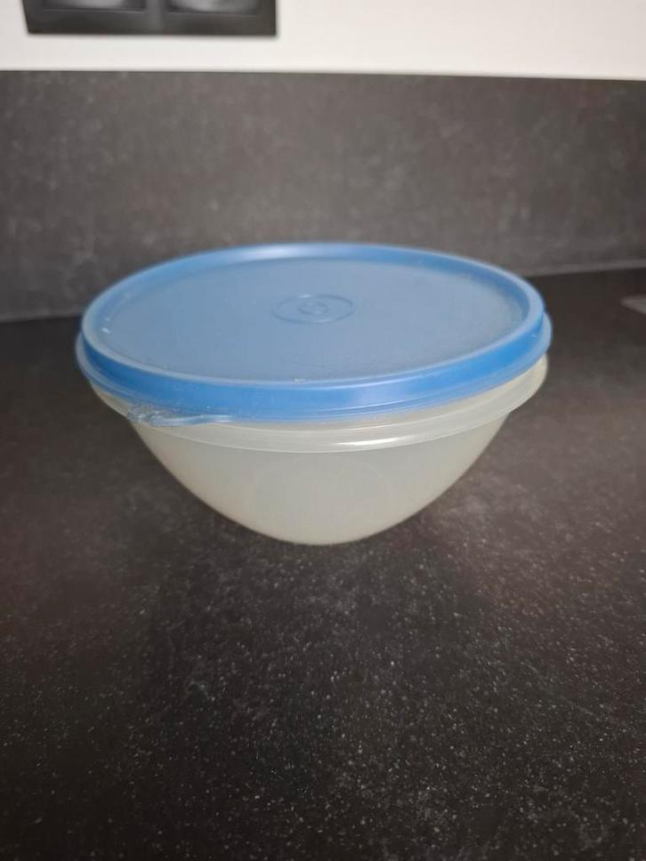Opbergbakje met deksel, Huis en Inrichting, Keuken | Tupperware, Gebruikt, Bak of Kom, Blauw, Ophalen of Verzenden