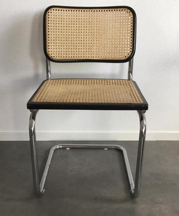 Vintage Webbing Cesca Stoel Zwart/Chroom beschikbaar voor biedingen