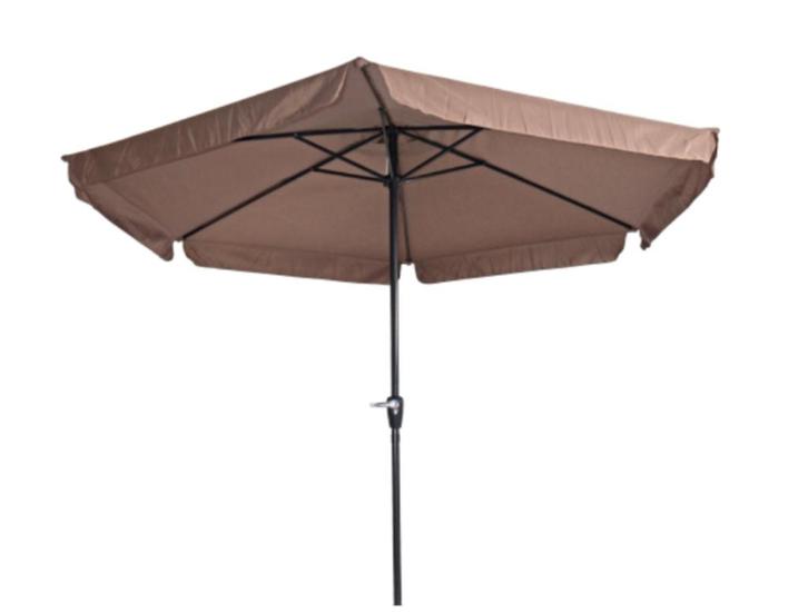 Parasol doorsnee 3 meter, taupe kleur. Nieuw., Tuin en Terras, Parasols, Nieuw, Stokparasol, 2 tot 3 meter, Ophalen