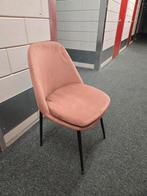 Roze velvet stoel, Huis en Inrichting, Stoelen, Ophalen of Verzenden, Nieuw, Overige kleuren, Eén