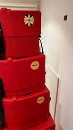 Hardcase Drum Case set Rood 22,8,10,12,14,14, Muziek en Instrumenten, Behuizingen en Koffers, Ophalen, Zo goed als nieuw, Overige instrumenten
