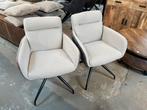 Magazijn Leegverkoop Eetstoelen Senn draaibaar boucle stof, Ophalen, Industrieel hotelchique, Overige kleuren, Metaal