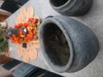 2x 25 H ,  1 x 35 H    hoge pot onder kleine beschadiging,, Tuin en Terras, Bloempotten, Ophalen, Rond, Binnen, Zo goed als nieuw