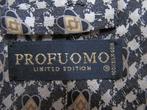 Profuomo stropdas, Verzenden, Met patroon, Grijs, Profuomo