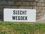 Slecht wegdek vintage verkeersbord, Verzamelen, Ophalen of Verzenden, Gebruikt, Reclamebord